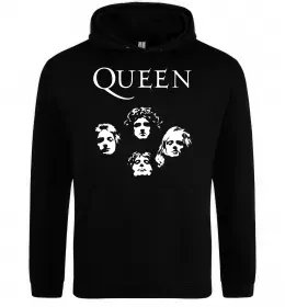 Жіноча толстовка (худі) Queen обличчя Чорний фото
