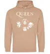Жіноча толстовка (худі) Queen обличчя Пісочний фото