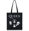 Эко-сумка Queen обличчя Черный фото