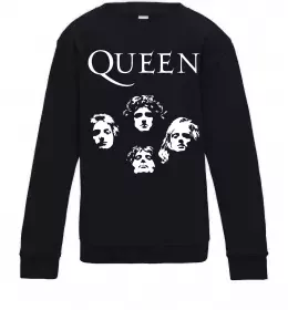 Детский Свитшот Queen logo Черный фото