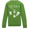 Детский Свитшот Queen обличчя Лаймовый фото
