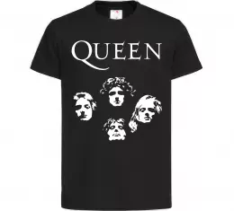 Дитяча футболка Queen обличчя Чорний фото