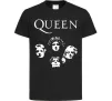 Дитяча футболка Queen обличчя Чорний фото