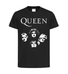Детская футболка Queen обличчя Черный фото
