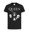 Дитяча футболка Queen обличчя Чорний фото