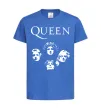 Дитяча футболка Queen обличчя Яскраво-синій фото