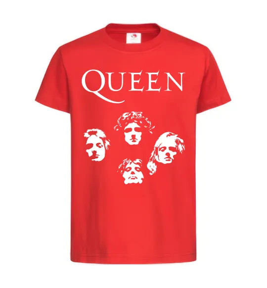 Дитяча футболка Queen обличчя Червоний фото