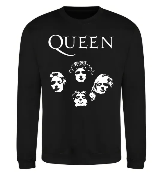 Свитшот Queen обличчя Черный фото