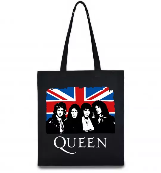 Эко-сумка Queen прапор Великої Британії Черный фото