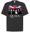 Футболка Оверсайз Queen прапор Великої Британії Черный фото
