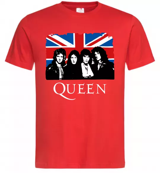 Мужская футболка Queen прапор Великої Британії Красный фото