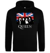 Мужская толстовка (худи) Queen прапор Великої Британії Черный фото