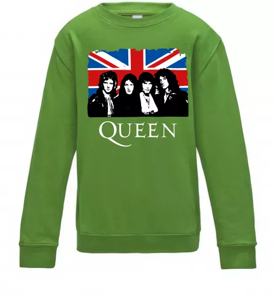 Детский Свитшот Queen прапор Великої Британії Лаймовый фото