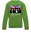 Детский Свитшот Queen прапор Великої Британії Лаймовый фото
