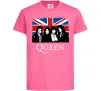 Дитяча футболка Queen прапор Великої Британії Яскраво-рожевий фото
