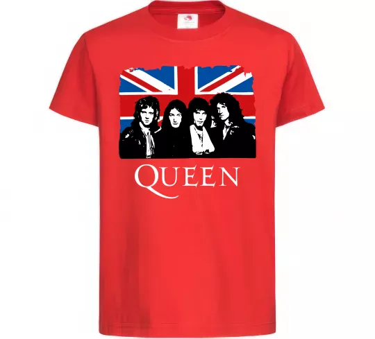 Дитяча футболка Queen прапор Великої Британії Червоний фото