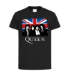 Дитяча футболка Queen прапор Великої Британії Чорний фото