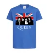 Дитяча футболка Queen прапор Великої Британії Яскраво-синій фото