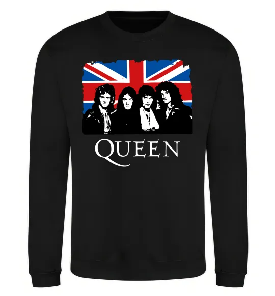 Свитшот Queen прапор Великої Британії Черный фото