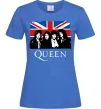 Женская футболка Queen прапор Великої Британії Ярко-синий фото