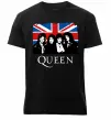 Мужская премиум футболка Queen прапор Великої Британії Черный фото