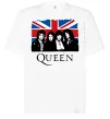 Футболка Оверсайз Queen прапор Великої Британії Белый фото