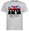 Мужская футболка Queen прапор Великої Британії Серый фото