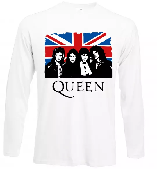Лонгслив Queen прапор Великої Британії Белый фото