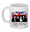 Чашка керамічна Queen прапор Великої Британії Білий фото