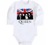 Дитячий бодік Queen прапор Великої Британії Білий фото