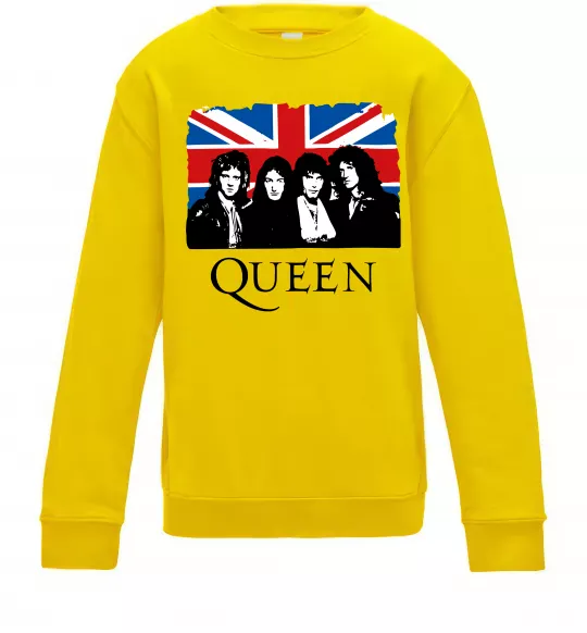 Детский Свитшот Queen прапор Великої Британії Солнечно желтый фото