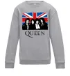 Детский Свитшот Queen прапор Великої Британії Серый меланж фото