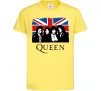 Дитяча футболка Queen прапор Великої Британії Лимонний фото