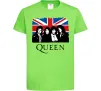 Дитяча футболка Queen прапор Великої Британії Лаймовий фото