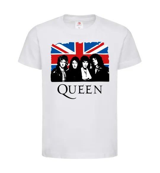 Дитяча футболка Queen прапор Великої Британії Білий фото