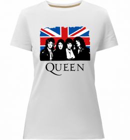 Женская премиум футболка Queen прапор Великої Британії