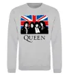Свитшот Queen прапор Великої Британії Серый меланж фото