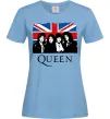 Женская футболка Queen прапор Великої Британії Голубой фото