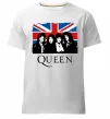 Мужская премиум футболка Queen прапор Великої Британії Белый фото