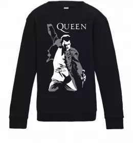 Детский Свитшот Queen logo Черный фото