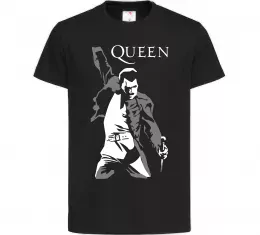 Дитяча футболка Freddie Mercury Queen Чорний фото