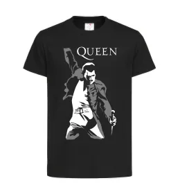 Дитяча футболка Freddie Mercury Queen Чорний фото