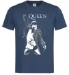 Мужская футболка Freddie Mercury Queen Темно-синий фото
