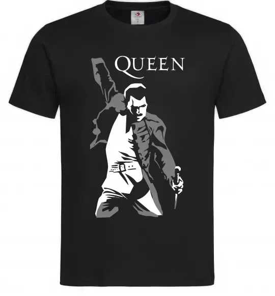 Мужская футболка Freddie Mercury Queen Черный фото