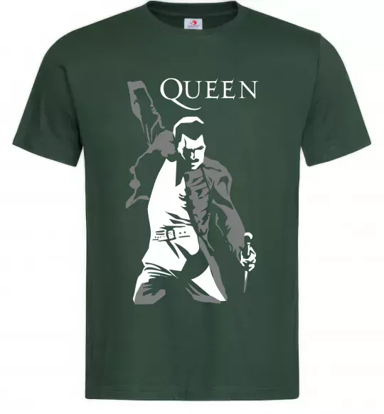 Мужская футболка Freddie Mercury Queen Темно-зеленый фото