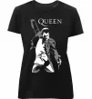 Жіноча преміум футболка Freddie Mercury Queen Чорний фото