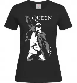 Жіноча футболка Freddie Mercury Queen Чорний фото