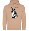 Женская толстовка (худи) Freddie Mercury Queen Песочный фото