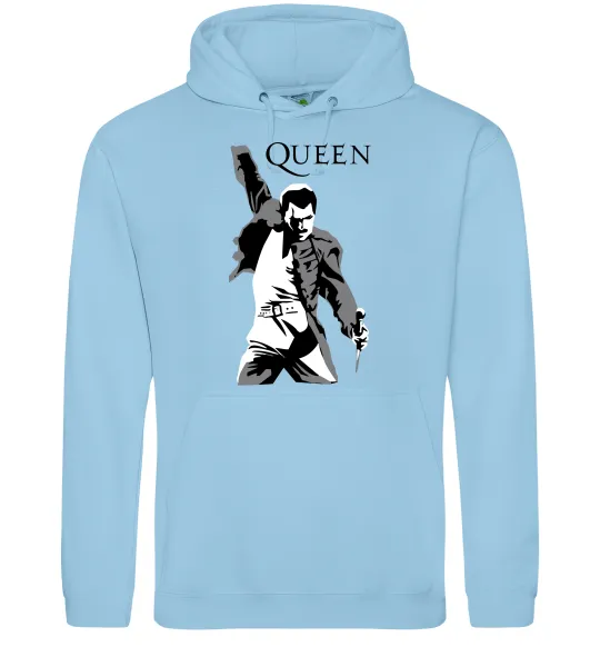 Жіноча толстовка (худі) Freddie Mercury Queen Блакитний фото
