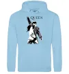 Жіноча толстовка (худі) Freddie Mercury Queen Блакитний фото